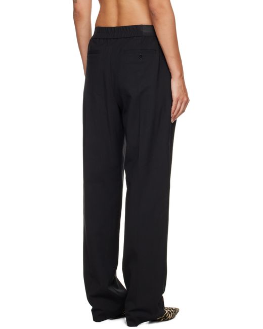 Loulou de Saison Black Niro Elasticated Waistline Trousers
