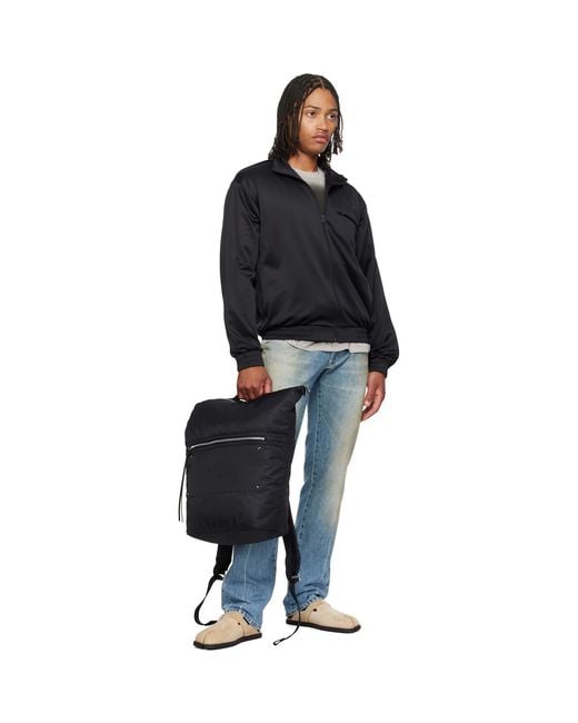 Maison Margiela Black Zip Backpack for men