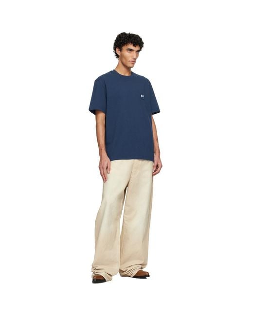 Isabel Marant Blue Hugo T-Shirt for men