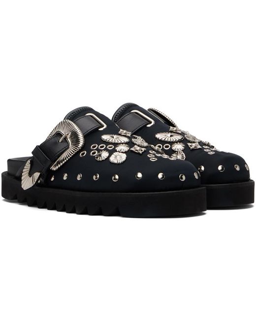 TOGA メタルスタッズミュール 黒