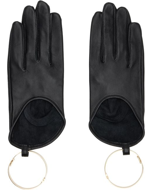 Sacai Black Bangle Gloves