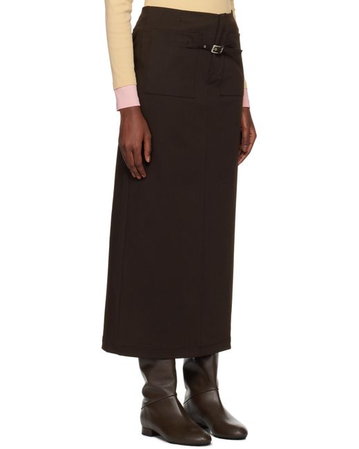 Jupe Longue Lizzie Brune GIMAGUAS en coloris Black