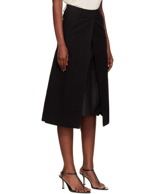 GIA STUDIOS Black Grace Midi Skirt