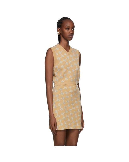 ROKH Multicolor Beige Viscose Vest