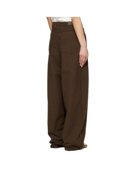 Lemaire Brown Large Trousers