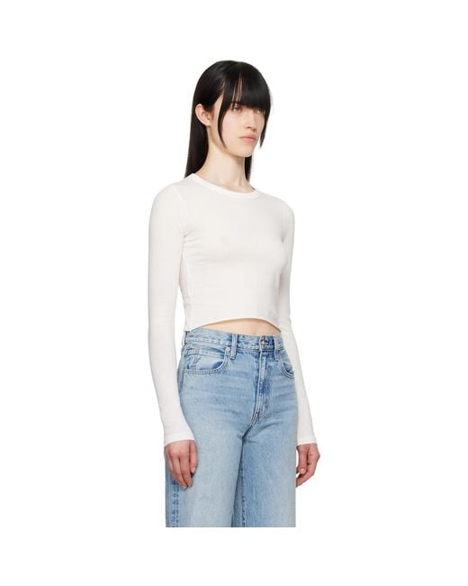 SLVRLAKE Denim Blue Off- Baby Long Sleeve T-Shirt