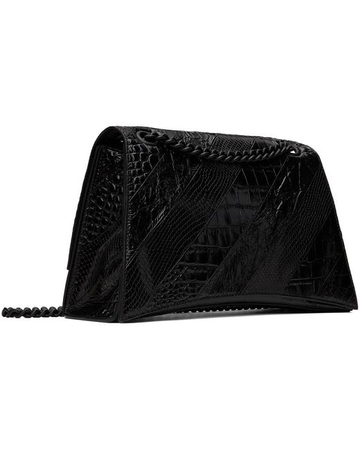 Balenciaga Black Medium Crush Chain Bag