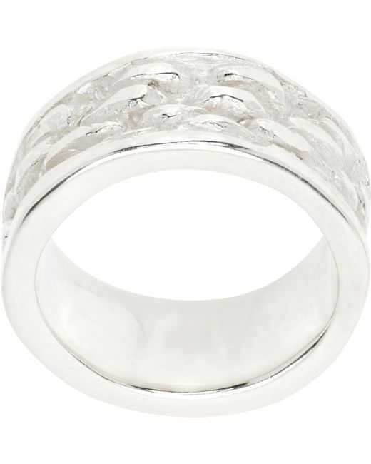 Pearls Before Swine White Muro Ring for men
