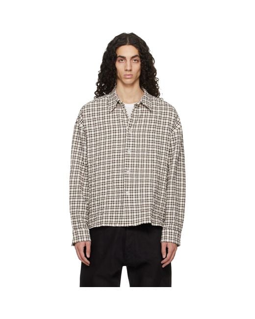 Studio Nicholson Black Nostra Shirt for men