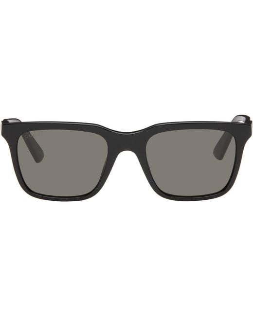 Gucci Gray Rectangular Sunglasses for men