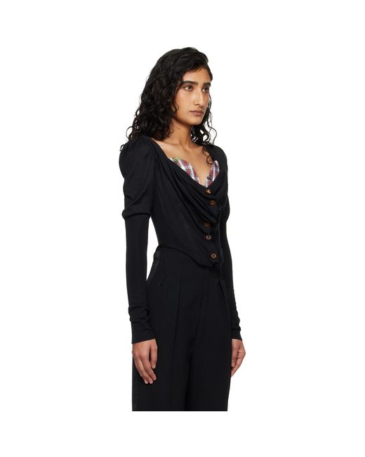 Vivienne Westwood Black Bea Corset Cardigan