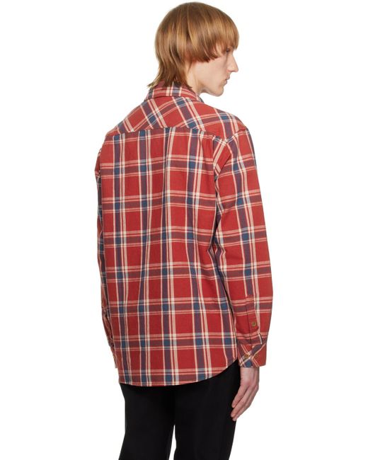 Nudie Jeans Red Filip Shirt for men