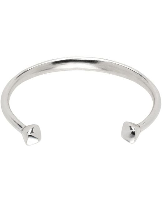 Isabel Marant Black Silver Summer Drive Cuff Bracelet for men