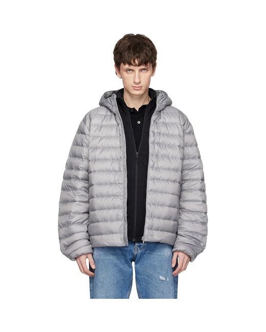 Canada Goose Gray 'Tonal Label' Stratus Down Jacket for men