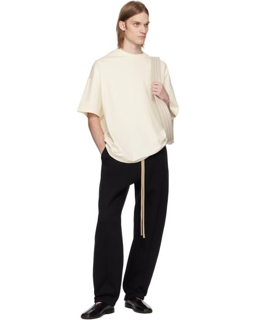 メンズ Fear Of God オフホワイト Milano 半袖Tシャツ Natural
