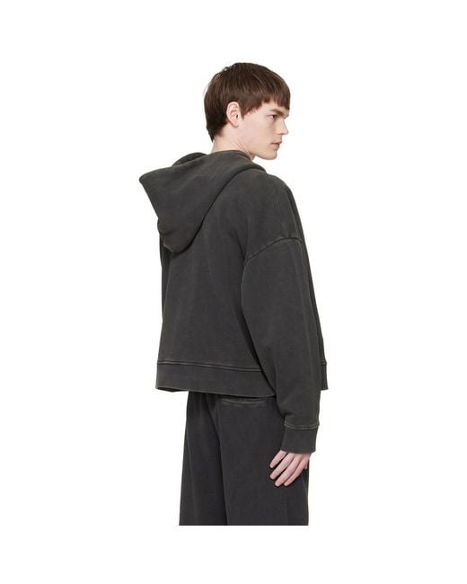 Entire studios Black Heavy Hoodie for men