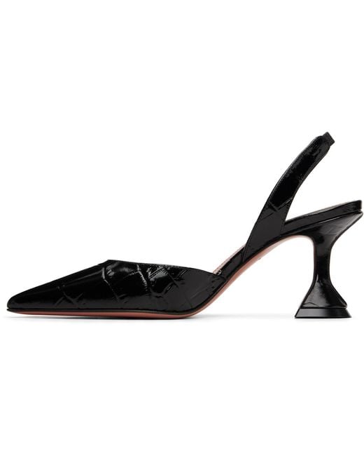 AMINA MUADDI Black Holli Sling 70 Heels