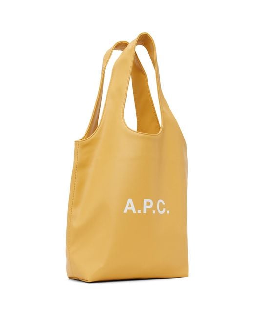 A.P.C. Yellow Ninon Small Tote for men
