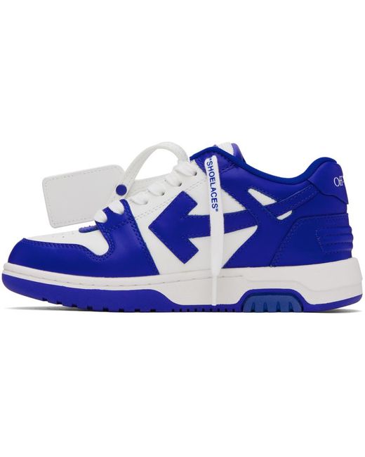 Off-White c/o Virgil Abloh Blue Off- & White Out Of Office Sneakers