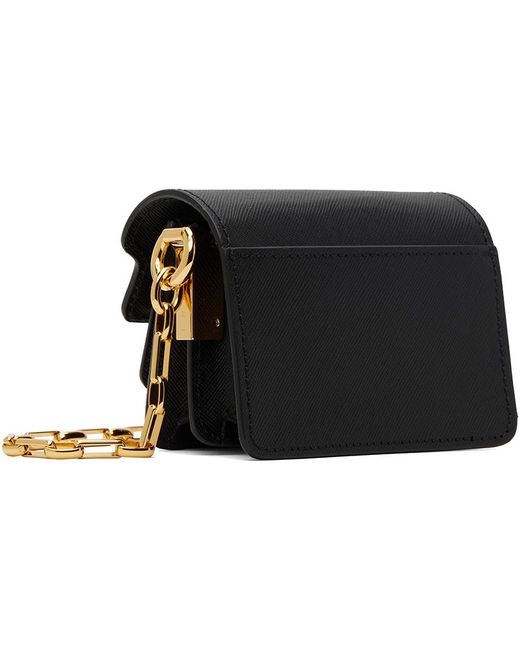 Marni Black Trunk Nano Chain Shoulder Bag