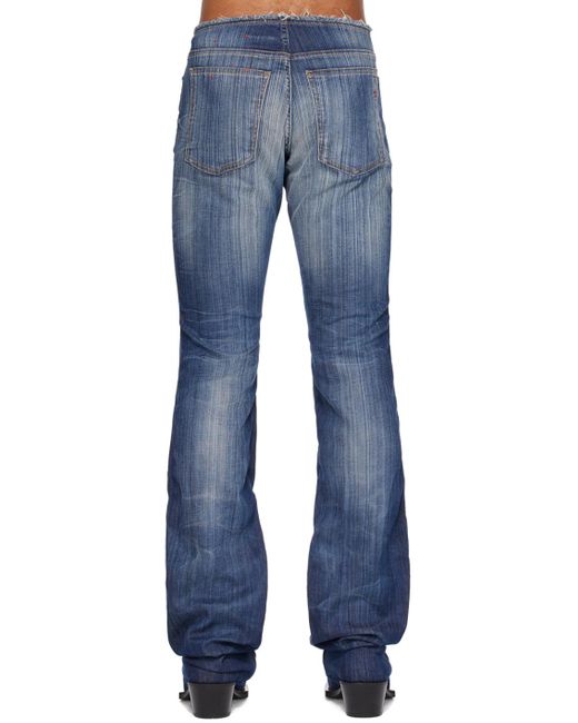 DIESEL Blue Bootcut Jeans & Chelsea Boots for men