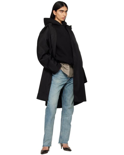 Fear Of God ブラック ナイロン ウール カーコート Black