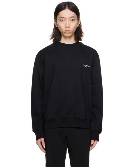 Wooyoungmi Black Square Label Sweatshirt for men