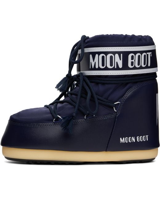 Moon Boot Blue Icon Low Nylon Boots for men