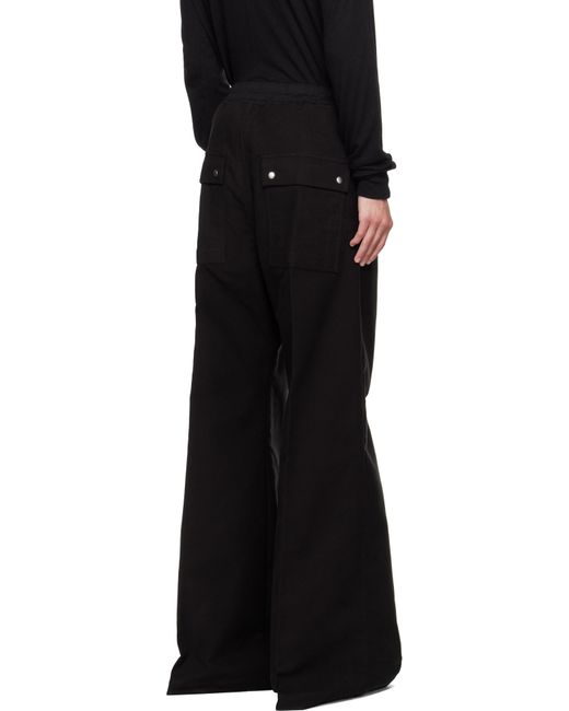 メンズ Rick Owens ブラック Concordians Bela ワイドパンツ Black
