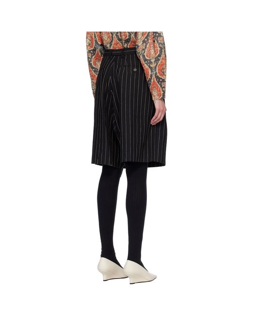 R13 Black Jumbo Tailored Shorts