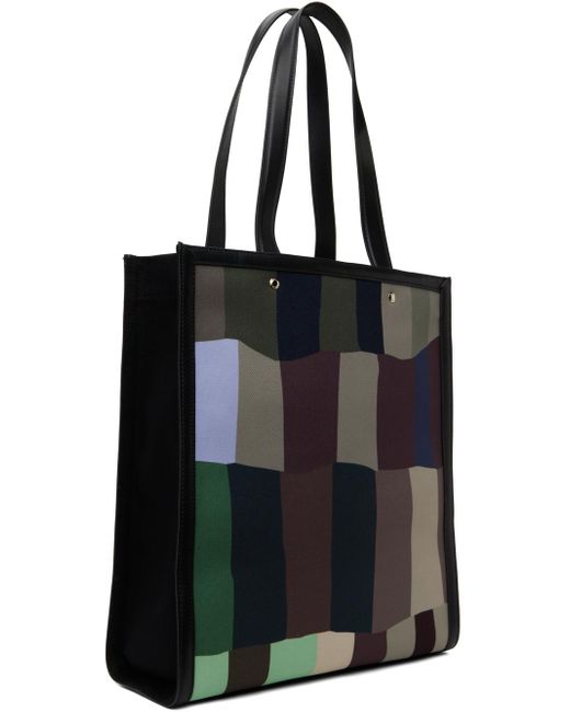 Paul Smith Black Logo Patch Tote for men
