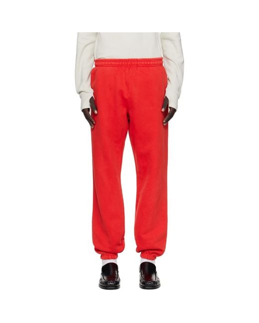 Entire studios Red Heavy Sweatpants for men
