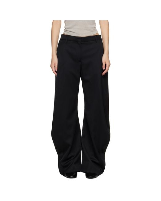 Acne Black Wool Trousers