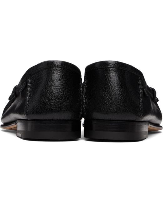 Tom Ford Black Shiny Leather Ripley Loafers