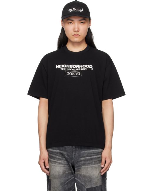メンズ Neighborhood ブラック N.H Ss-16 Tシャツ Black
