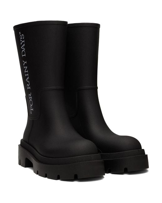 Off-White c/o Virgil Abloh Black Reboot 'Rainy Days' Boots