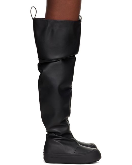 Yume Yume Black Thigh High Fisherman Boots