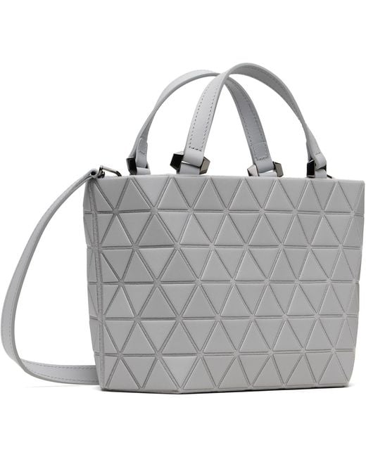 Issey Miyake Gray Crystal Matte Bag