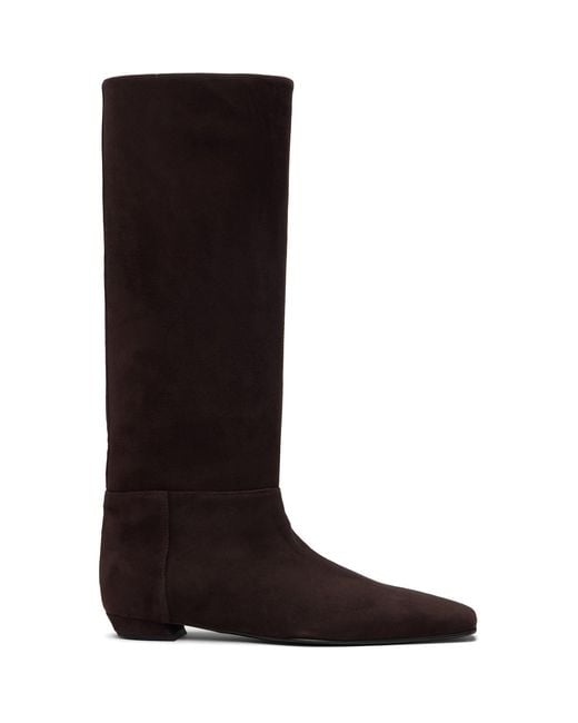 Proenza Schouler Black Trap Flat Boots
