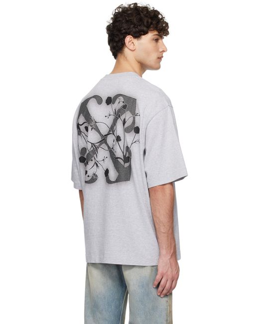 Off-White c/o Virgil Abloh White Off- Flower Arrow Skate T-shirt for men