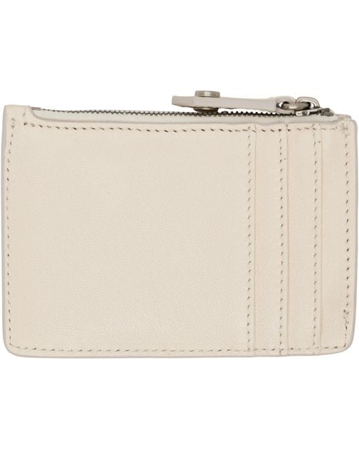 Vivienne Westwood Natural Off- Slim Long Card Holder for men