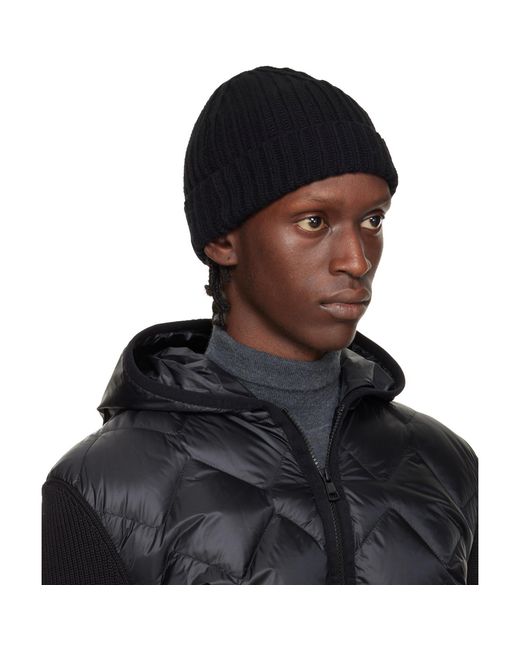 Studio Nicholson Black Berwick Beanie for men