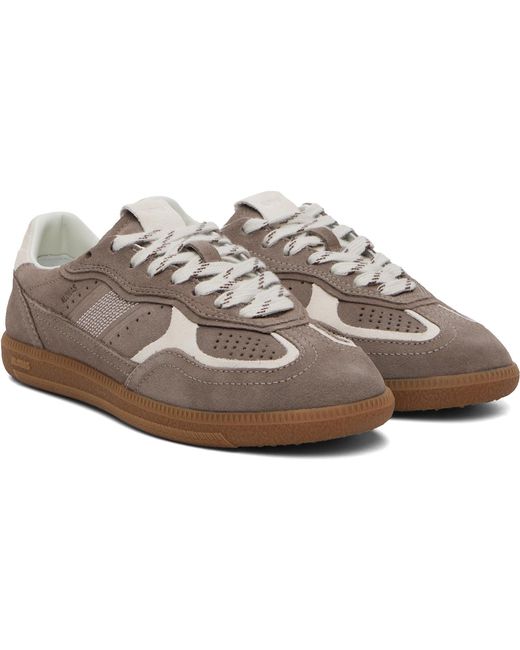 Alohas Brown Taupe Tb.490 Rife Suede Leather Sneakers