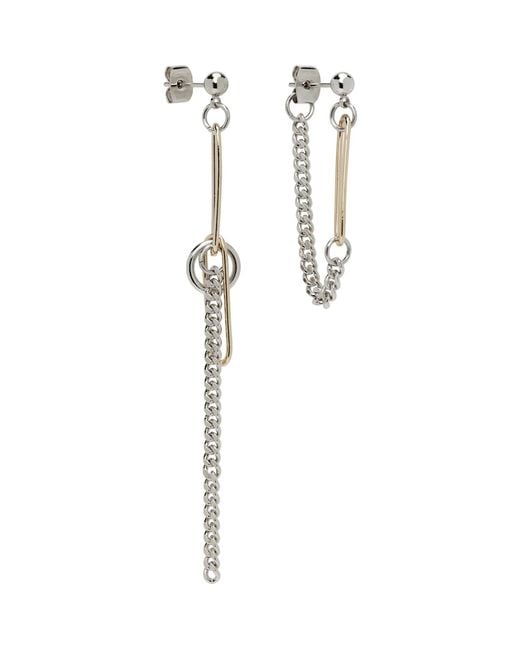 Justine Clenquet Black Sid Earrings
