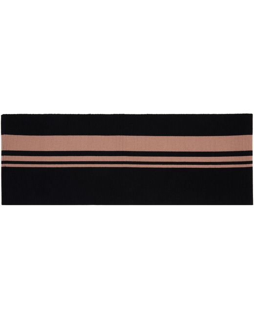 Dries Van Noten Black Ribbed Waistband Belt for men