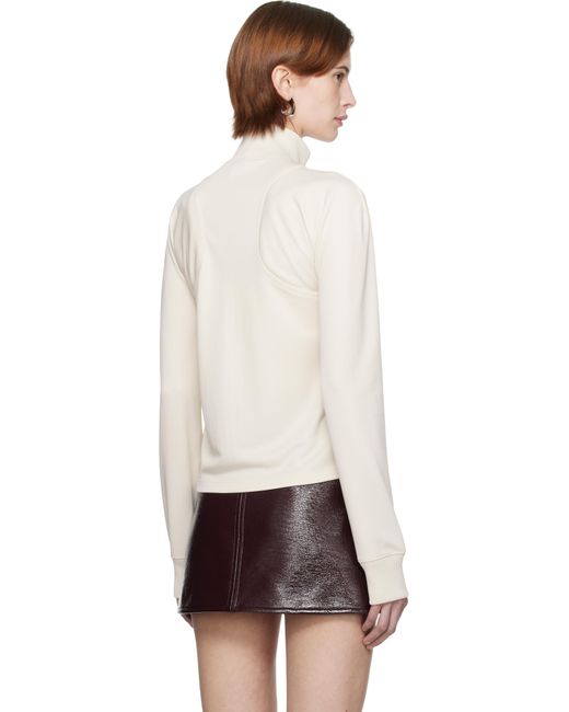 Courreges Black Off- Scuba Interlock Track Jacket