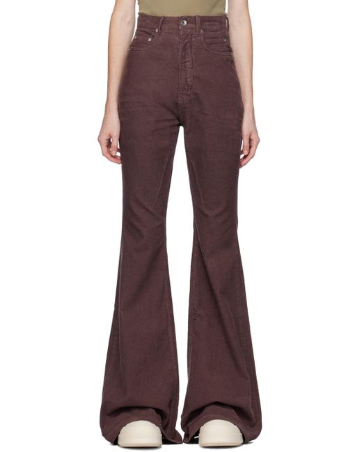 Rick Owens Red Purple Bolan Jeans