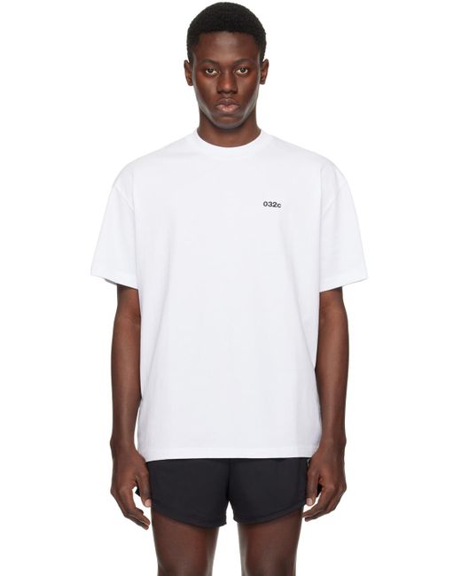 T-shirt 'nothing new' blanc 032c pour homme en coloris White