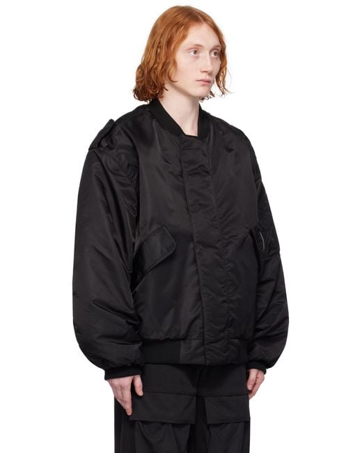 Entire studios V-22 Bomber Jacket in Black for Men | Lyst