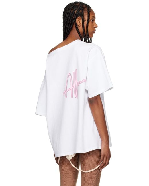 all in White Allina Eyes T-shirt